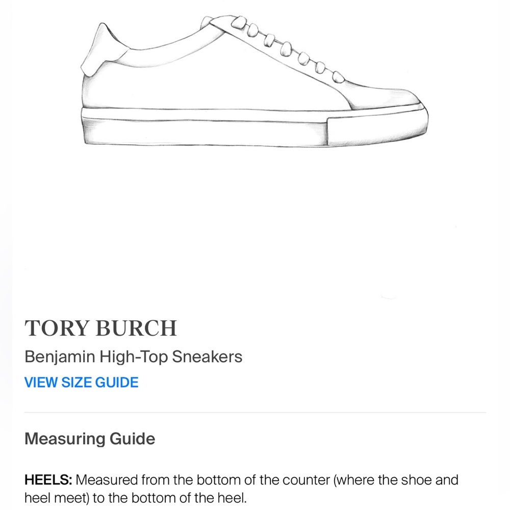 Tory Burch Benjamin High-Top Sneakers 👟 - Picture 7 of 16